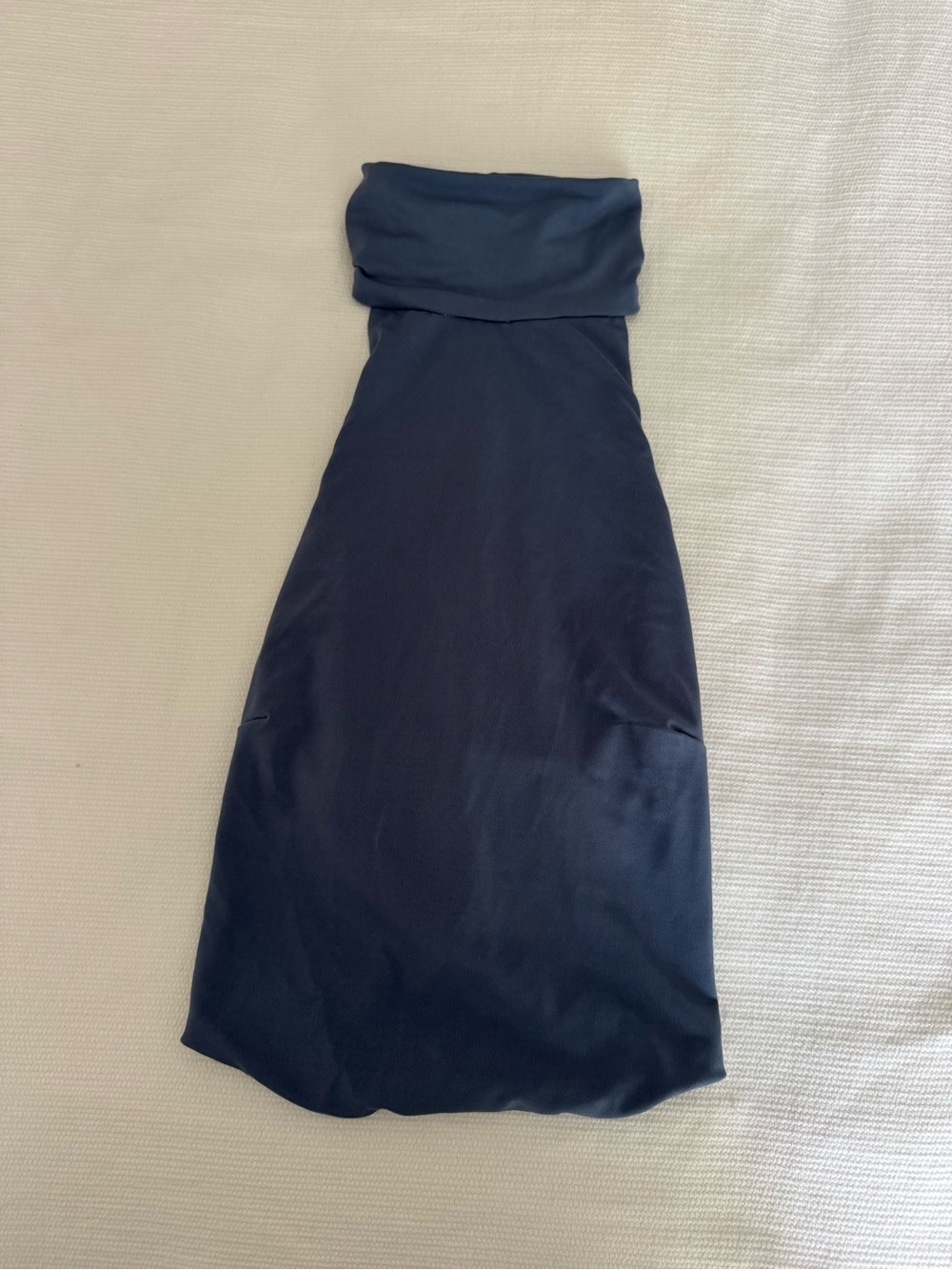 Forever 21 Navy Highneck Open Back Crop Top